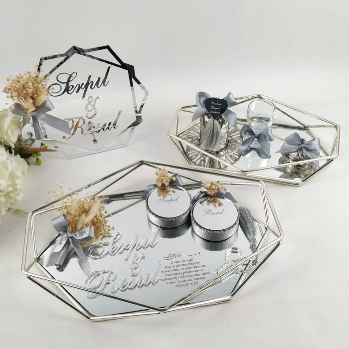 Prizma Tepsi Seti ve Dekoratif İsimlik - Görsel 3