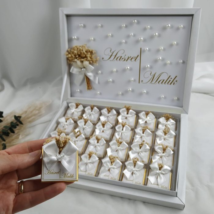 Karton Kutu Söz Nişan Çikolatası - Görsel 1