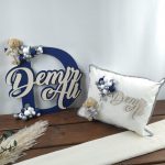 Bebek Harf Kapı Süsü ve Yastık Seti - Görsel 8