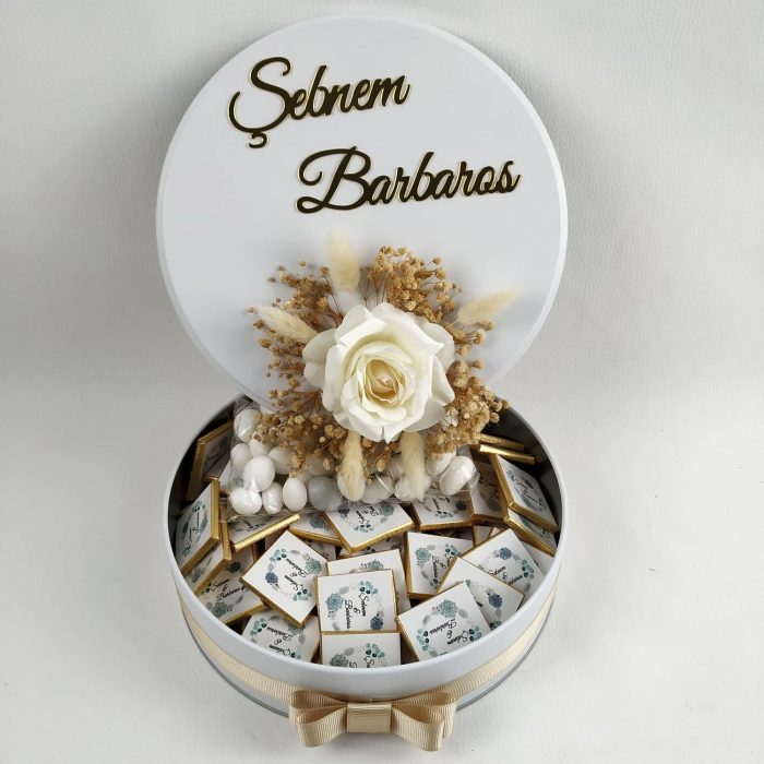 Metal Kutu Söz Nişan Çikolatası - Görsel 5