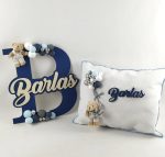 Bebek Harf Kapı Süsü ve Yastık Seti - Görsel 3