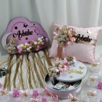 Bebek Bulut Kapı Süsü, Yastık ve Çikolata Seti - Görsel 3