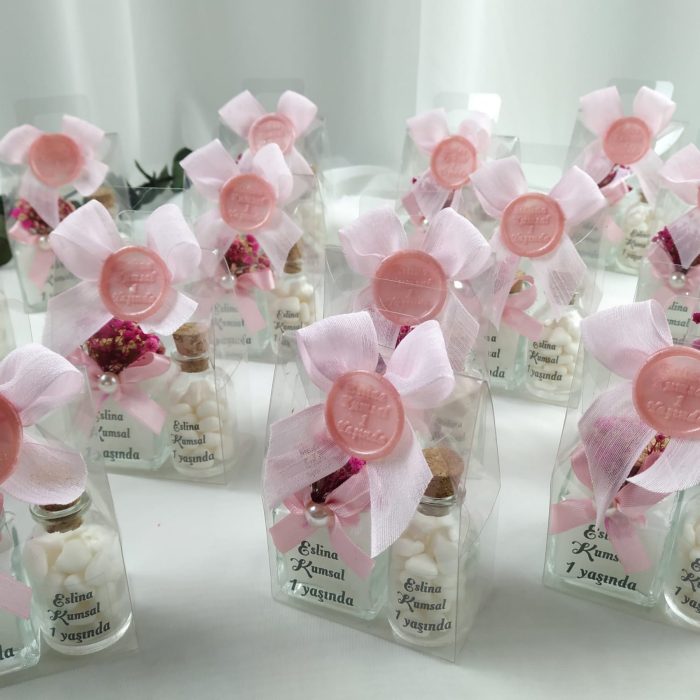 Kolonya ve Kalp Şekerli Hediyelik - Görsel 1