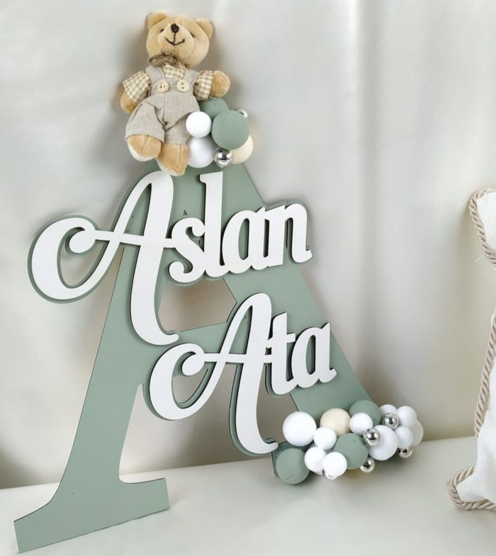 Bebek Harf Kapı Süsü - Görsel 2