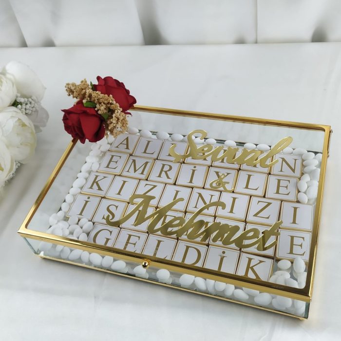 Cam Kutu Söz Nişan Çikolatası - Görsel 1