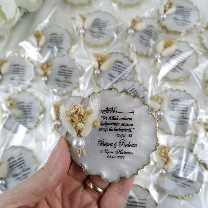 Çiçekli Epoksi Magnet Hediyelik - Görsel 1