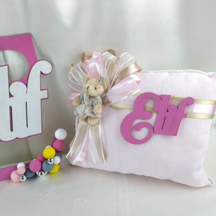 Bebek Harf Kapı Süsü ve Yastık Seti - Görsel 2