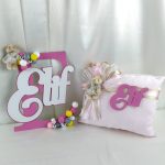 Bebek Harf Kapı Süsü ve Yastık Seti - Görsel 4