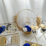 Bambu Tepsi Seti, Buket, Çikolatalar, Dekor Mumlar ve Dekoratif İsimlik - Görsel 7