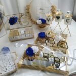 Bambu Tepsi Seti, Buket, Çikolatalar, Dekor Mumlar ve Dekoratif İsimlik - Görsel 8