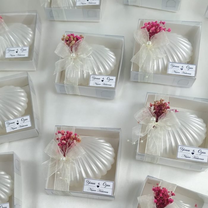 İstiridye Kutuda Mum Hediyelik - Görsel 3