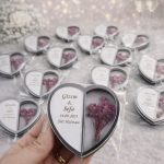 Çiçekli Kalp Magnet Hediyelik