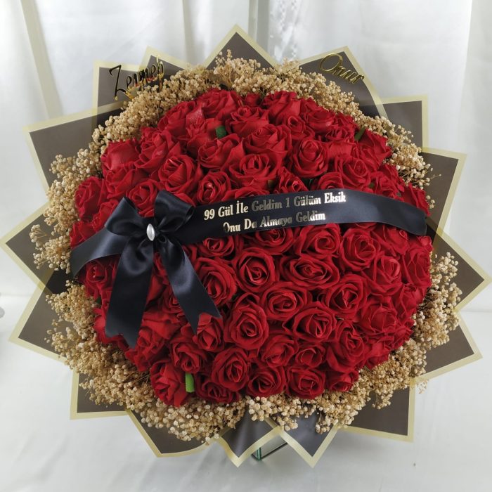 99 Gül Buket Söz, Nişan ve İsteme Çiçeği - Görsel 1