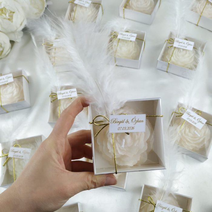 Gül Mum Hediyelik - Görsel 1