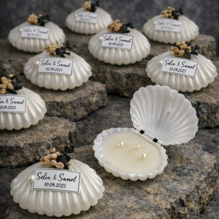 İstiridye Kutuda Mum Hediyelik