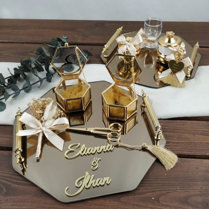 Sekizgen Tepsi Seti - Görsel 1