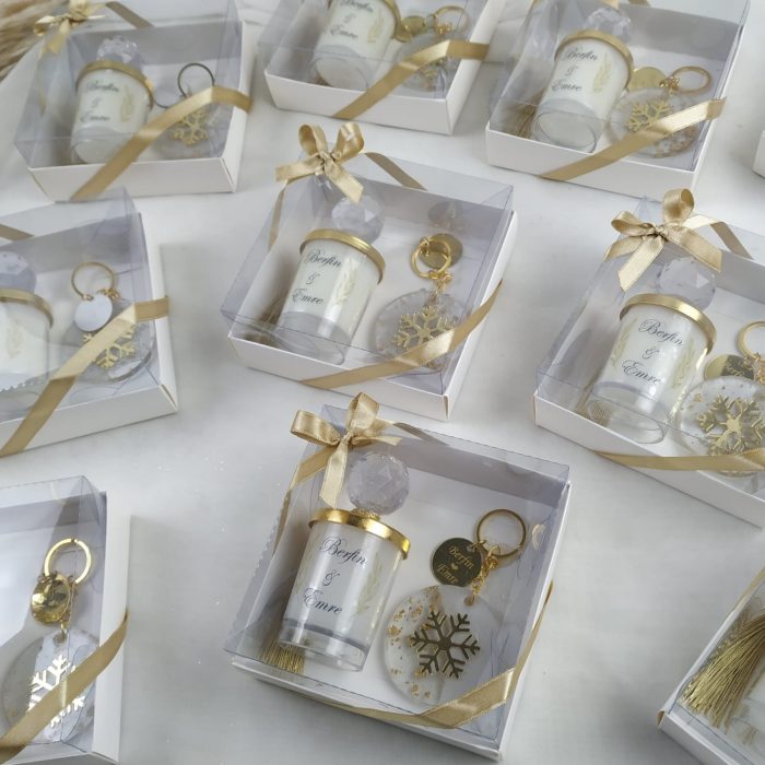 Mum ve Epoksi Anahtarlık Hediyelik - Görsel 2