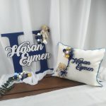 Bebek Harf Kapı Süsü ve Yastık Seti - Görsel 7