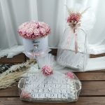 Kutuda Çiçek, Katlı Sunumluk Söz Nişan Çikolatası ve Dekoratif Tepsi Söz Nişan Çikolatası - Görsel 2