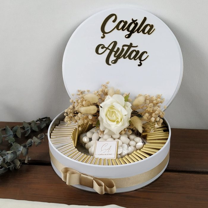 Metal Kutu Söz Nişan Çikolatası - Görsel 8