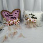 Bebek Kelebek Kapı Süsü ve Yastık Seti