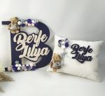 Bebek Harf Kapı Süsü ve Yastık Seti - Görsel 5