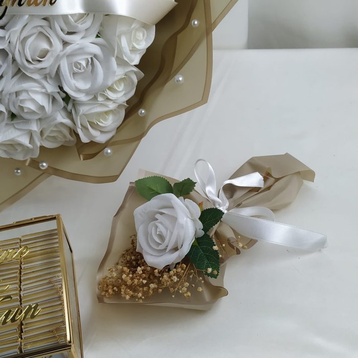 Buket ve Cam Kutu Söz Nişan Çikolatası - Görsel 3