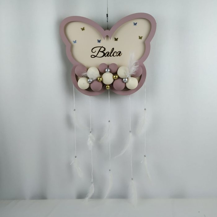 Bebek Kelebek Kapı Süsü - Kargo Dahil - Görsel 1