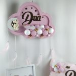 Bebek Bulut Kapı Süsü, Yastık ve Çikolata Seti - Görsel 8