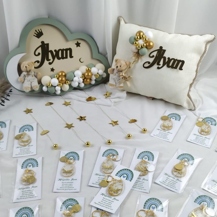 Bebek Set 5 – Madalyonlu Anahtarlık - Görsel 1