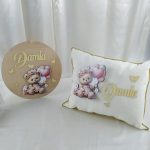 Figürlü Bebek Kapı Süsü ve Yastık Seti - Görsel 4