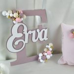 Bebek Harf Kapı Süsü ve Yastık Seti - Görsel 2