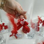 Özel Çantasında Kolonya ve İstiridye Mum Hediyelik - Görsel 2