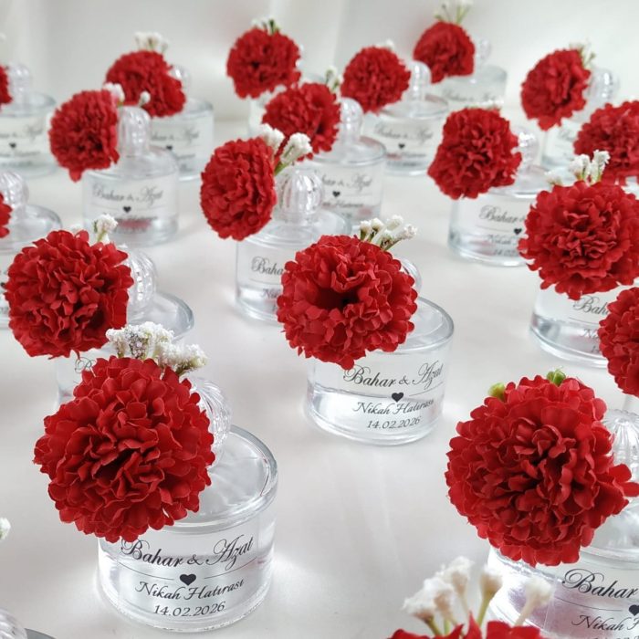 Özel Çantasında Kolonya ve İstiridye Mum Hediyelik - Görsel 6